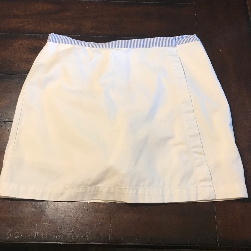 COPY - Tommy Hilfiger Golf Skirt Skort White  Blue Trim 6